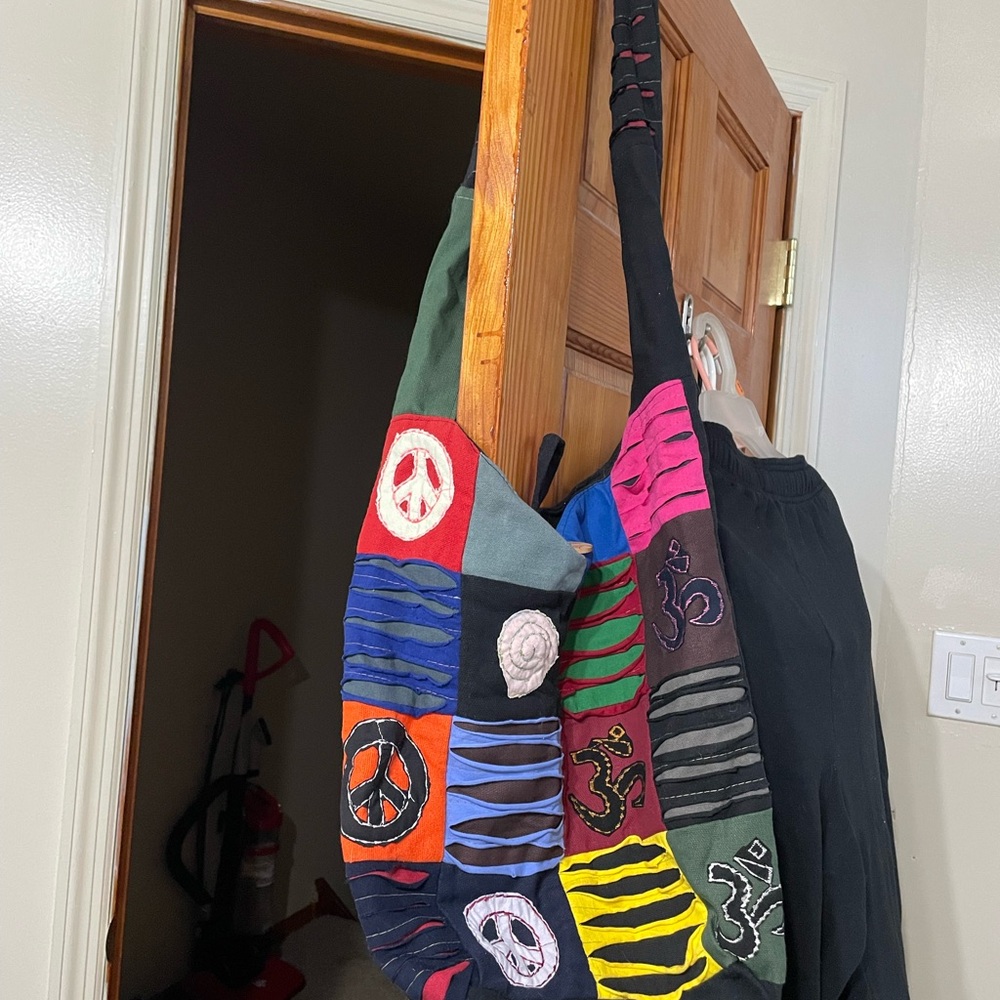 Colorful Patchwork Shoulder Bag - image 1